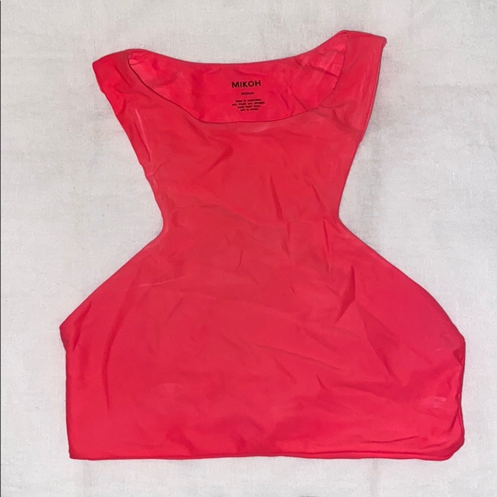 MIKOH Swim Suit Top in Coral